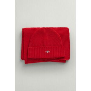 KÉSZLET SAPKA ÉS SÁL GANT SHIELD BEANIE & SCARF GIFT SET BRIGHT RED kép