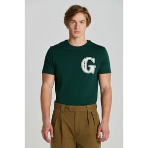 PÓLÓ GANT G GRAPHIC T-SHIRT TARTAN GREEN kép