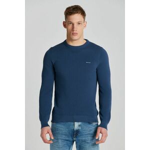 PULÓVER GANT COTTON PIQUE C-NECK DUSTY BLUE SEA kép