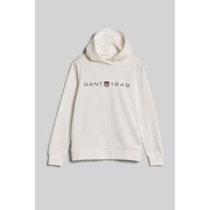 MELEGÍTŐ FELSŐ GANT REG PRINTED GRAPHIC HOODIE EGGSHELL kép