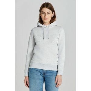 MELEGÍTŐ FELSŐ GANT REG TONAL SHIELD HOODIE PALE GREY MELANGE kép