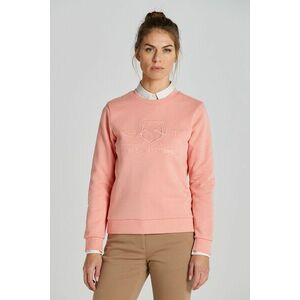 MELEGÍTŐ FELSŐ GANT REG TONAL SHIELD C-NECK SWEAT PEACHY PINK kép