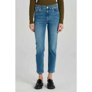 FARMER GANT CROPPED SLIM JEANS MID BLUE WORN IN kép