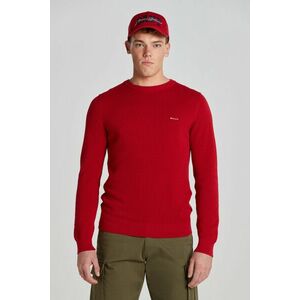 PULÓVER GANT COTTON PIQUE C-NECK RUBY RED kép