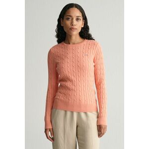 PULÓVER GANT STRETCH COTTON CABLE C-NECK PEACHY PINK kép