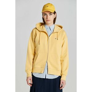 MELEGÍTŐ FELSŐ GANT REL SHIELD ZIP HOODIE DUSTY YELLOW kép