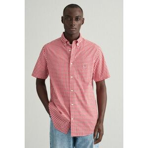 ING GANT REG POPLIN GINGHAM SS SHIRT RUBY RED kép