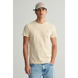 PÓLÓ GANT CONTRAST LOGO SS T-SHIRT SILKY BEIGE kép