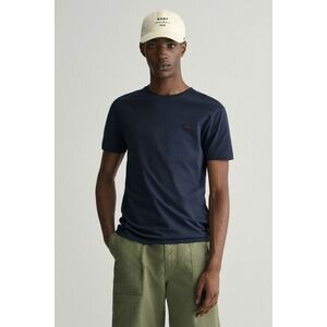 PÓLÓ GANT CONTRAST LOGO SS T-SHIRT EVENING BLUE kép