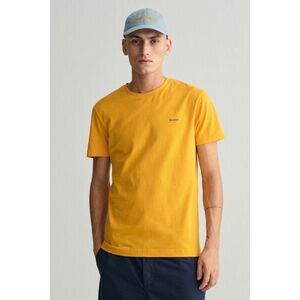 PÓLÓ GANT CONTRAST LOGO SS T-SHIRT MEDAL YELLOW kép