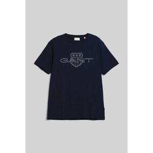 PÓLÓ GANT LOGO SS T-SHIRT EVENING BLUE kép