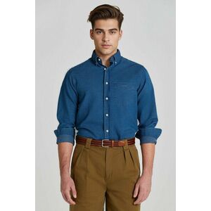 ING GANT REG INDIGO DOT SHIRT DARK INDIGO kép