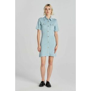 RUHA GANT SS JERSEY SHIRT DRESS DOVE BLUE kép