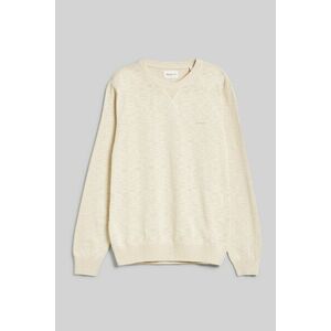 PULÓVER GANT COTTON FLAMME C-NECK SILKY BEIGE kép