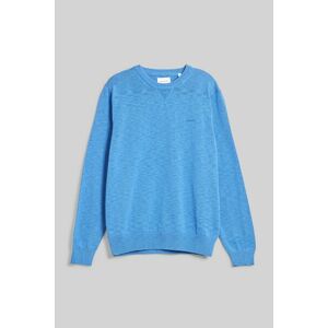 PULÓVER GANT COTTON FLAMME C-NECK RICH BLUE kép