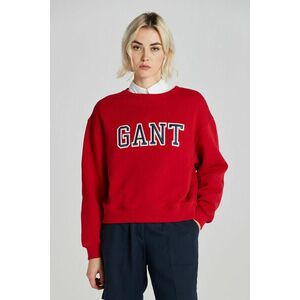 MELEGÍTŐ FELSŐ GANT LOGO C-NECK SWEAT RUBY RED kép