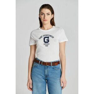 PÓLÓ GANT REG LOGO SS T-SHIRT WHITE kép