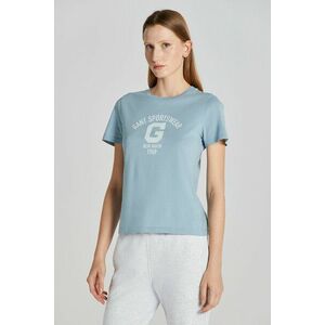 PÓLÓ GANT REG LOGO SS T-SHIRT DOVE BLUE kép