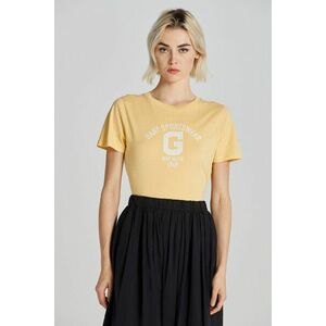 PÓLÓ GANT REG LOGO SS T-SHIRT DUSTY YELLOW kép