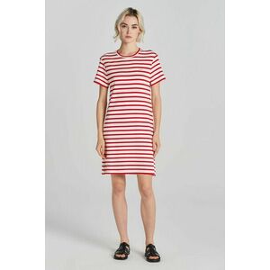 RUHA GANT STRIPED SS T-SHIRT DRESS BRIGHT RED kép