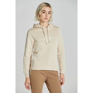 MELEGÍTŐ FELSŐ GANT REG TONAL SHIELD HOODIE SOFT OAT kép