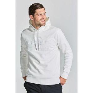 MELEGÍTŐ FELSŐ GANT REG TONAL SHIELD HOODIE EGGSHELL kép