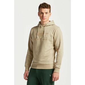 MELEGÍTŐ FELSŐ GANT REG TONAL SHIELD HOODIE CONCRETE BEIGE kép