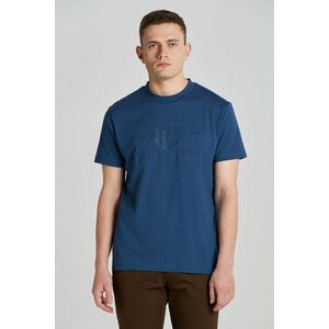 PÓLÓ GANT REG TONAL SHIELD SS T-SHIRT DUSTY BLUE SEA kép