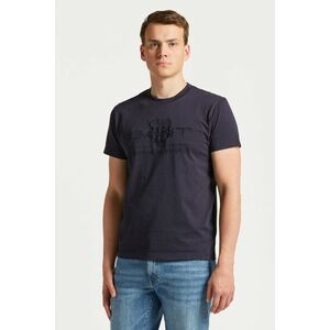 PÓLÓ GANT REG TONAL SHIELD SS T-SHIRT EVENING BLUE kép