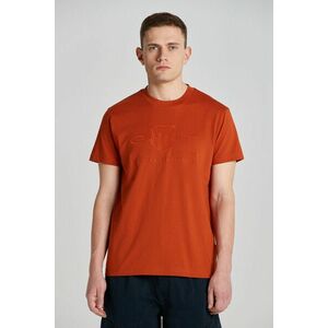 PÓLÓ GANT REG TONAL SHIELD SS T-SHIRT DARK TERRACOTTA kép