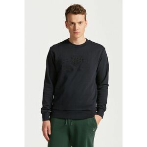 MELEGÍTŐ FELSŐ GANT REG TONAL SHIELD C-NECK SWEAT BLACK kép