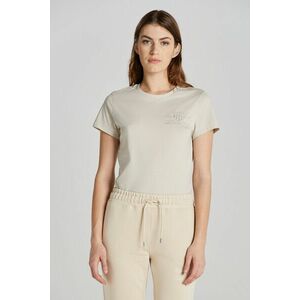 PÓLÓ GANT REG TONAL SHIELD SS T-SHIRT SOFT OAT kép