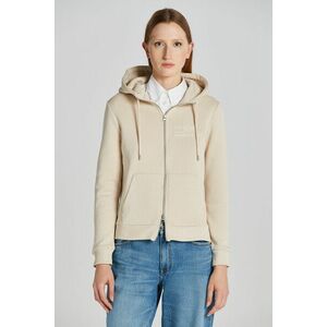 MELEGÍTŐ FELSŐ GANT REG TONAL SHIELD ZIP HOODIE SOFT OAT kép