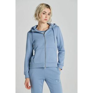 MELEGÍTŐ FELSŐ GANT REG TONAL SHIELD ZIP HOODIE BLUE WATER kép