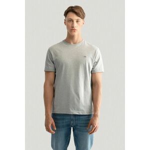 PÓLÓ GANT REG SHIELD SS T-SHIRT GREY MELANGE kép