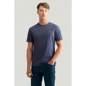 PÓLÓ GANT REG SHIELD SS T-SHIRT DARK JEANSBLUE MELANGE kép