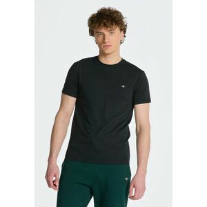 PÓLÓ GANT SLIM SHIELD SS T-SHIRT BLACK kép