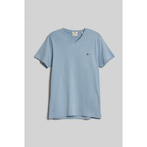 PÓLÓ GANT SLIM SHIELD V-NECK T-SHIRT STORMY SEA kép