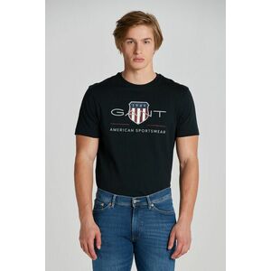 PÓLÓ GANT REG ARCHIVE SHIELD SS T-SHIRT BLACK kép