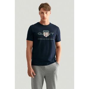 PÓLÓ GANT REG ARCHIVE SHIELD SS T-SHIRT EVENING BLUE kép