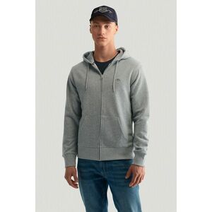 MELEGÍTŐ FELSŐ GANT REG SHIELD FULL ZIP HOODIE GREY MELANGE kép