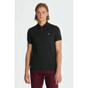 PÓLÓ GANT SLIM SHIELD SS PIQUE POLO BLACK kép