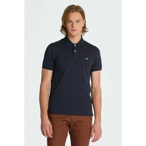 PÓLÓ GANT SLIM SHIELD SS PIQUE POLO EVENING BLUE kép