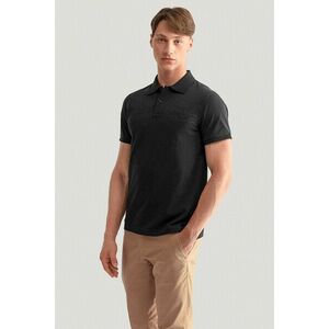 PÓLÓ GANT REG TONAL SHIELD SS RUGGER BLACK kép