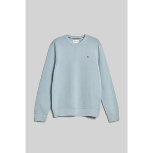 PULÓVER GANT TEXTURED COTTON C-NECK STORMY SEA kép