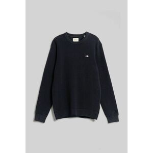 PULÓVER GANT TEXTURED COTTON C-NECK EVENING BLUE kép