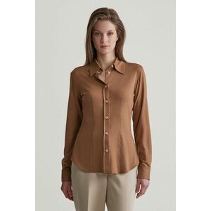 ING GANT SLIM JERSEY SHIRT ROASTED WALNUT kép