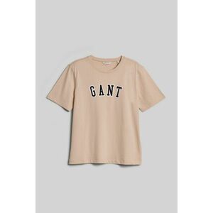 PÓLÓ GANT REL LOGO C-NECK T-SHIRT SOFT OAT kép