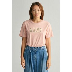 PÓLÓ GANT REL LOGO C-NECK T-SHIRT DUSTY ROSE kép