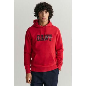 MELEGÍTŐ FELSŐ GANT ARCH SCRIPT HOODIE RUBY RED kép